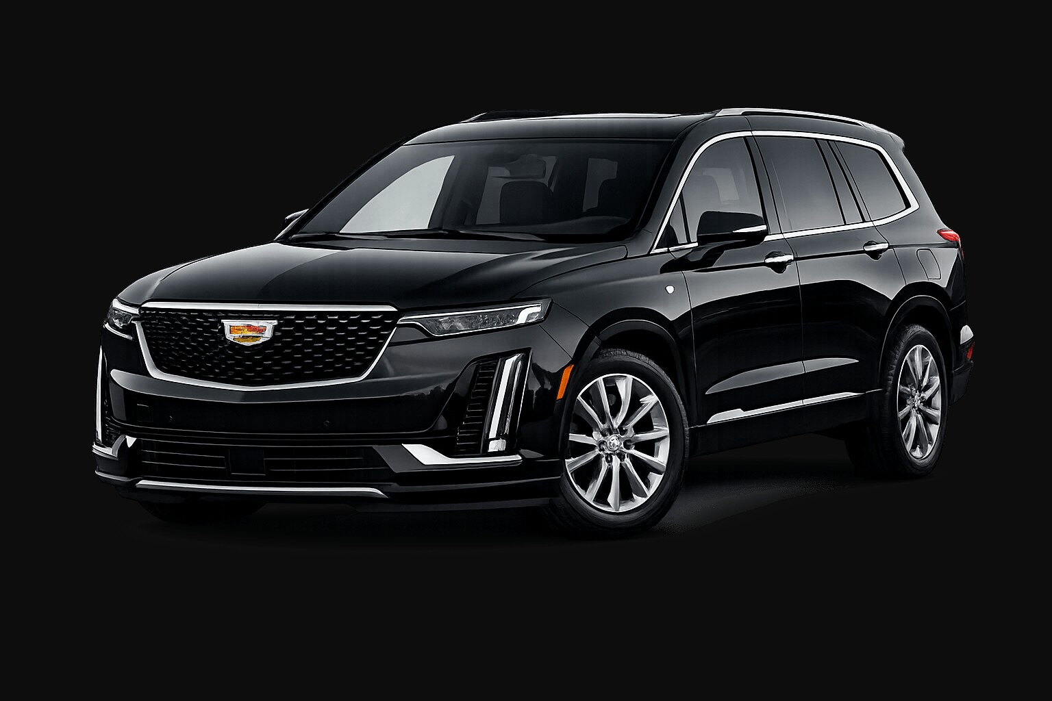 Black Cadillac XT6 luxury SUV