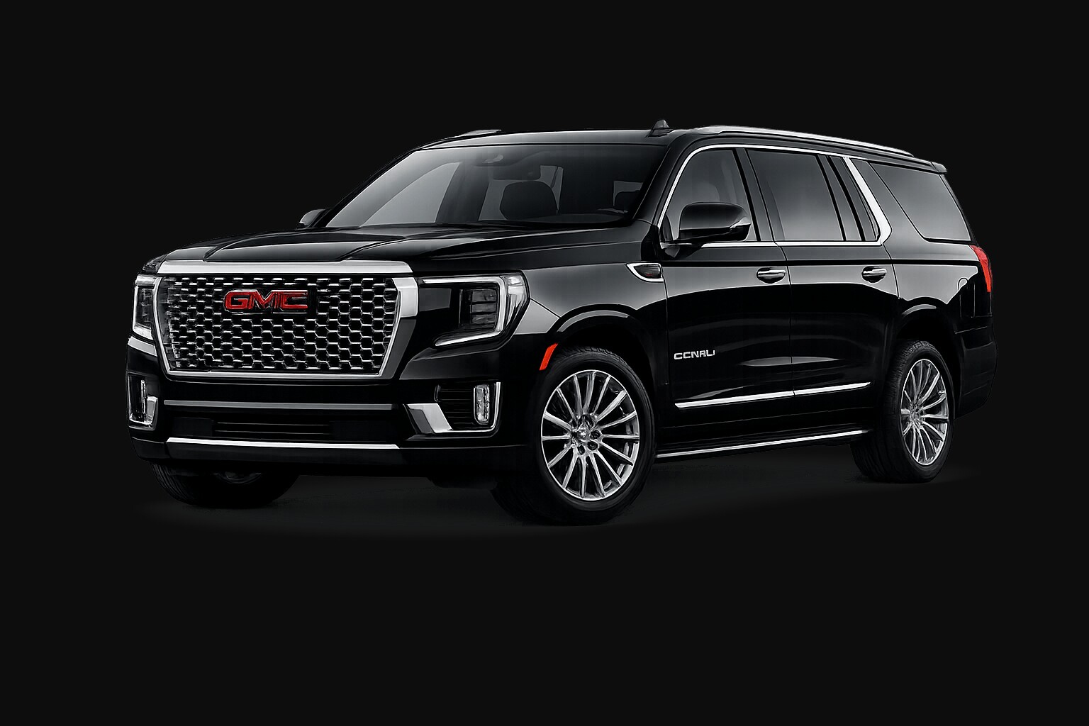 Black GMC Yukon Denali luxury SUV