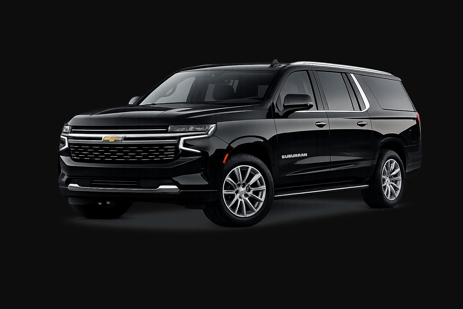 Black Chevrolet Suburban luxury SUV