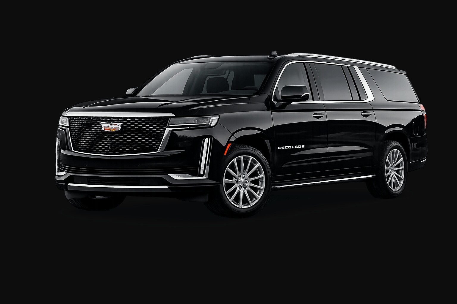 Black Cadillac Escalade ESV premium SUV